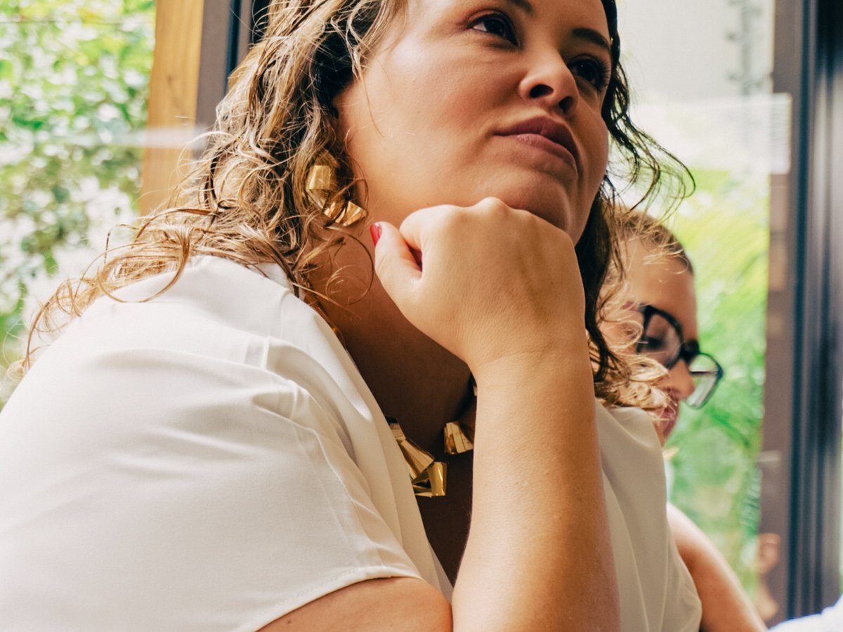 Aluna do MEV em aula teórica concentrada