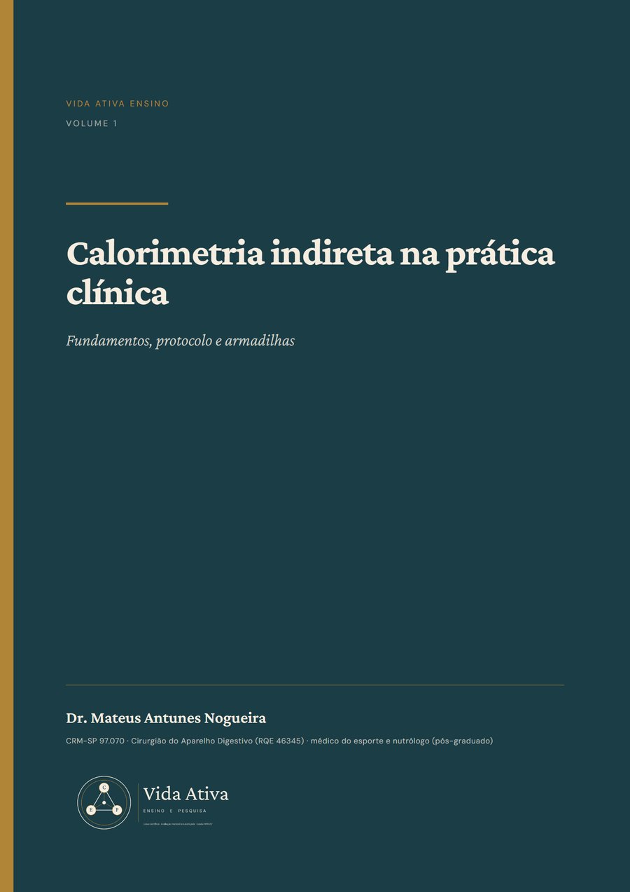 Capa do material Calorimetria indireta na prática clínica